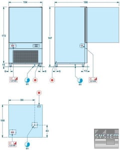 Шкаф шокового охлаждения и заморозки SAGI (DOLCE) DMS72S, фото №2, интернет-магазин пищевого оборудования Систем4