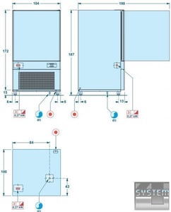Шкаф шокового охлаждения и заморозки SAGI (DOLCE) DMS72SR, фото №2, интернет-магазин пищевого оборудования Систем4