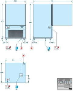 Шкаф шокового охлаждения и заморозки SAGI (DOLCE) DMS102S, фото №2, интернет-магазин пищевого оборудования Систем4