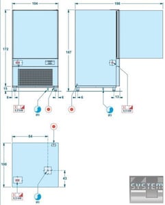 Шкаф шокового охлаждения и заморозки SAGI (DOLCE) DMS102SR, фото №2, интернет-магазин пищевого оборудования Систем4