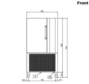Шкаф шоковой заморозки Electrolux AOFPS101C, фото №5, интернет-магазин пищевого оборудования Систем4