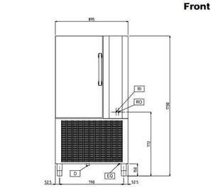 Шкаф шоковой заморозки Electrolux AOFPS101CR, фото №4, интернет-магазин пищевого оборудования Систем4