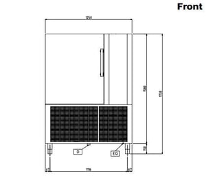 Шкаф шоковой заморозки Electrolux AOFPS102C, фото №2, интернет-магазин пищевого оборудования Систем4