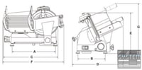 Слайсер Sirman Perla 220 A.I., фото №4, интернет-магазин пищевого оборудования Систем4