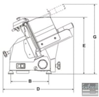 Слайсер Sirman Canova 250 TOP, фото №5, интернет-магазин пищевого оборудования Систем4