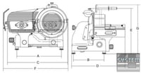 Слайсер Sirman Mantegna 300 VCS TOP, фото №5, интернет-магазин пищевого оборудования Систем4