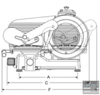 Слайсер Sirman Leonardo 250 BS TOP, фото №2, интернет-магазин пищевого оборудования Систем4