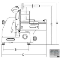 Слайсер Sirman Leonardo 250 VCO TOP, фото №3, интернет-магазин пищевого оборудования Систем4