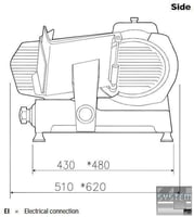 Слайсер Electrolux MSG30B, фото №3, інтернет-магазин харчового обладнання Систем4