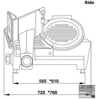 Слайсер Electrolux MSG35G, фото №3, інтернет-магазин харчового обладнання Систем4