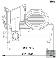 Слайсер Electrolux MSG30GT, фото №3, інтернет-магазин харчового обладнання Систем4