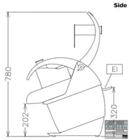 Овочерізка Electrolux TRS2V753, фото №4, інтернет-магазин харчового обладнання Систем4