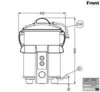 Картоплечистка Electrolux T5E, фото №2, інтернет-магазин харчового обладнання Систем4