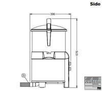 Картофелечистка Electrolux T8E, фото №4, интернет-магазин пищевого оборудования Систем4