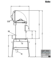 Картоплечистка Electrolux T15E1, фото №4, інтернет-магазин харчового обладнання Систем4