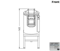 Картоплечистка Electrolux TI25F15, фото №2, інтернет-магазин харчового обладнання Систем4