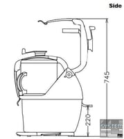 Кухонный процессор Electrolux TRK70VVE, фото №4, интернет-магазин пищевого оборудования Систем4