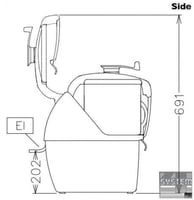 Куттер Electrolux K702V, фото №4, интернет-магазин пищевого оборудования Систем4