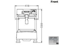 Куттер Electrolux KE180F, фото №2, інтернет-магазин харчового обладнання Систем4