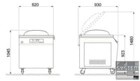 Вакуумный упаковщик Electrolux EVP65F, фото №2, интернет-магазин пищевого оборудования Систем4