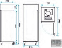 Морозильный шкаф Desmon BB7PLNT, фото №2, интернет-магазин пищевого оборудования Систем4