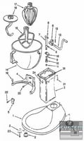 Миксер планетарный Bartscher А150.051, фото №3, интернет-магазин пищевого оборудования Систем4