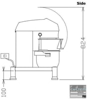 Миксер планетарный Electrolux XBM10S, фото №4, интернет-магазин пищевого оборудования Систем4