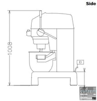 Миксер планетарный Electrolux XBMF20ST45, фото №4, интернет-магазин пищевого оборудования Систем4