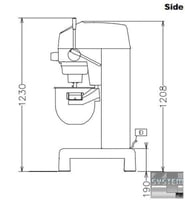 Міксер планетарний Electrolux XBMF20SX3, фото №4, інтернет-магазин харчового обладнання Систем4