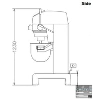 Миксер планетарный Electrolux XBMF30S5, фото №4, интернет-магазин пищевого оборудования Систем4