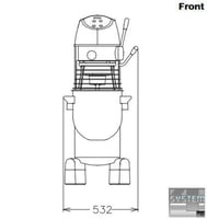 Міксер планетарний Electrolux XBMF30SX3, фото №2, інтернет-магазин харчового обладнання Систем4