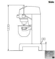 Міксер планетарний Electrolux XBMF30SX3, фото №4, інтернет-магазин харчового обладнання Систем4