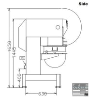 Миксер планетарный Electrolux BMX60S, фото №4, интернет-магазин пищевого оборудования Систем4