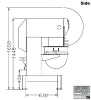 Миксер планетарный Electrolux BMX60SX, фото №4, интернет-магазин пищевого оборудования Систем4