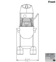 Миксер планетарный Electrolux XBEF20S, фото №2, интернет-магазин пищевого оборудования Систем4