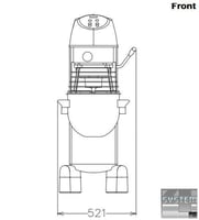 Миксер планетарный Electrolux XBEF20SX, фото №2, интернет-магазин пищевого оборудования Систем4