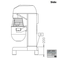 Миксер планетарный Electrolux XBB20S, фото №4, интернет-магазин пищевого оборудования Систем4