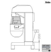 Миксер планетарный Electrolux XBB30S, фото №4, интернет-магазин пищевого оборудования Систем4