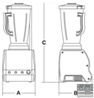 Блендер Sirman Orione All. Bicchiere inox, фото №3, интернет-магазин пищевого оборудования Систем4