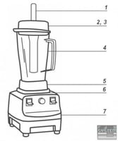Блендер Kuechenbach TM-767, фото №7, інтернет-магазин харчового обладнання Систем4