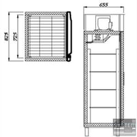 Холодильный шкаф Хладо плюс  Carboma RF700 н/ж, фото №2, интернет-магазин пищевого оборудования Систем4
