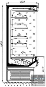 Холодильна гірка Аріада (Віолетта) НД 15-130, фото №2, інтернет-магазин харчового обладнання Систем4