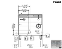 Сковорода професійна Electrolux E9BREHMOF0, фото №2, інтернет-магазин харчового обладнання Систем4