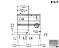 Сковорода професійна Electrolux E9BREHDOF0, фото №2, інтернет-магазин харчового обладнання Систем4