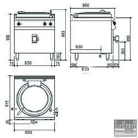 Котел пищеварочный INOKSAN 9SE 100, фото №2, интернет-магазин пищевого оборудования Систем4