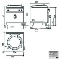 Котел пищеварочный INOKSAN 9SG 100, фото №2, интернет-магазин пищевого оборудования Систем4