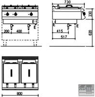 Фритюрниця INOKSAN 7FE 200, фото №2, інтернет-магазин харчового обладнання Систем4