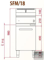 Фритюрниця FIMAR SFM/18, фото №2, інтернет-магазин харчового обладнання Систем4