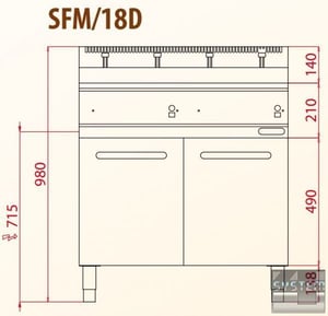 Фритюрница FIMAR SFM/18D, фото №2, интернет-магазин пищевого оборудования Систем4