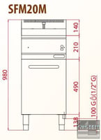 Фритюрниця FIMAR SF/20M, фото №2, інтернет-магазин харчового обладнання Систем4